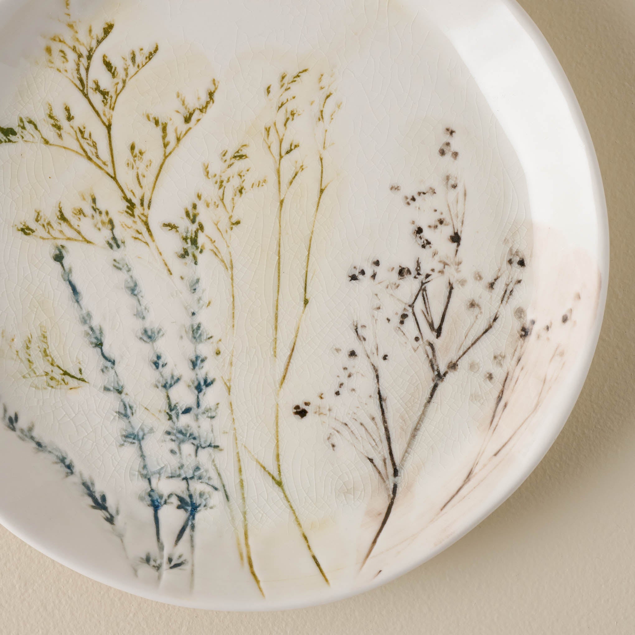 Pressed Floral Plate