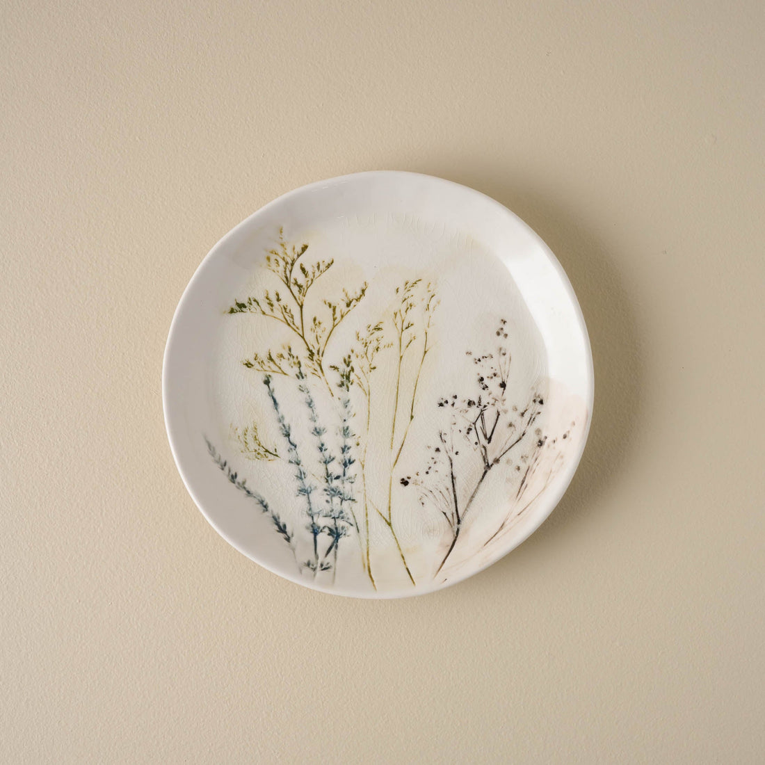 Pressed Floral Plate
