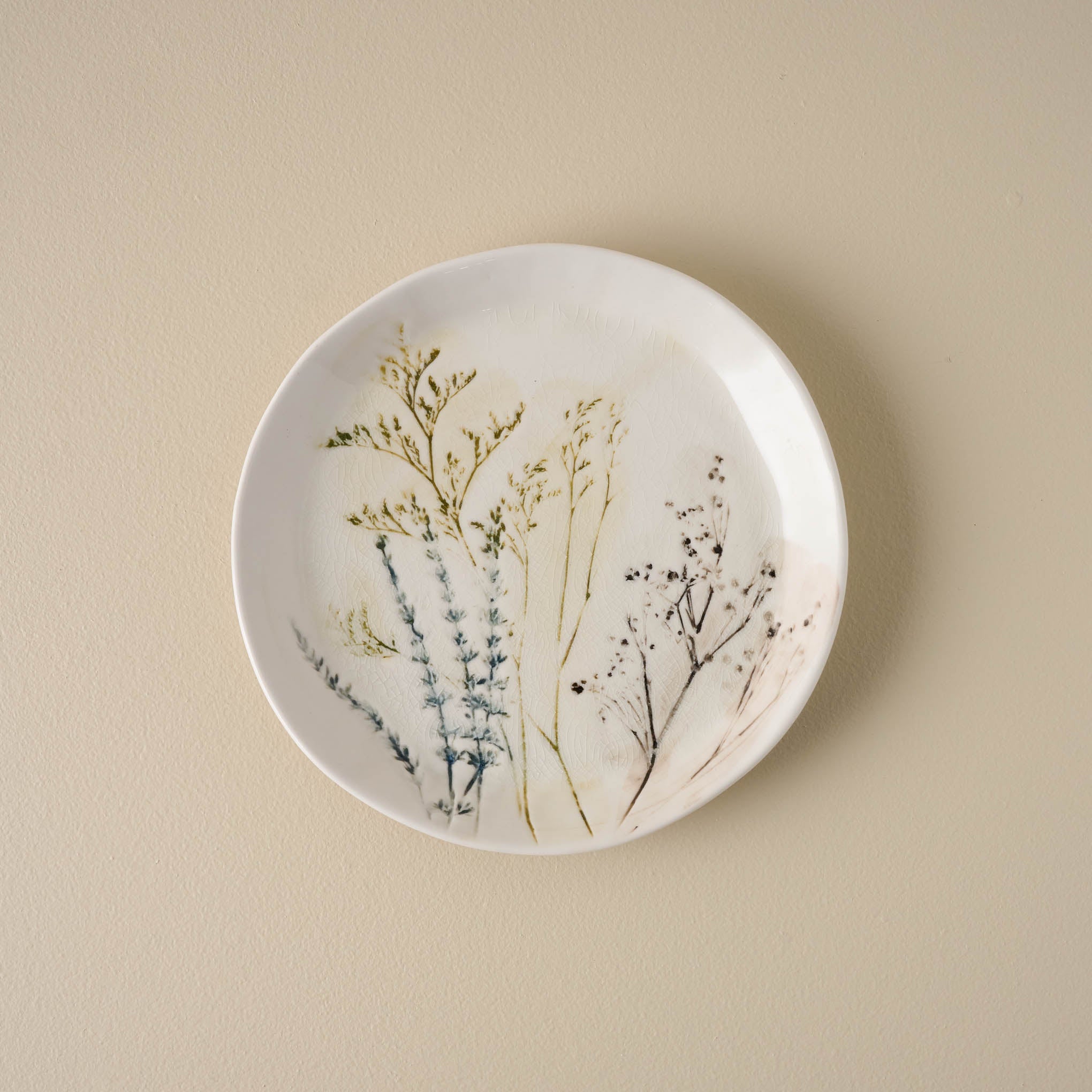 Pressed Floral Plate