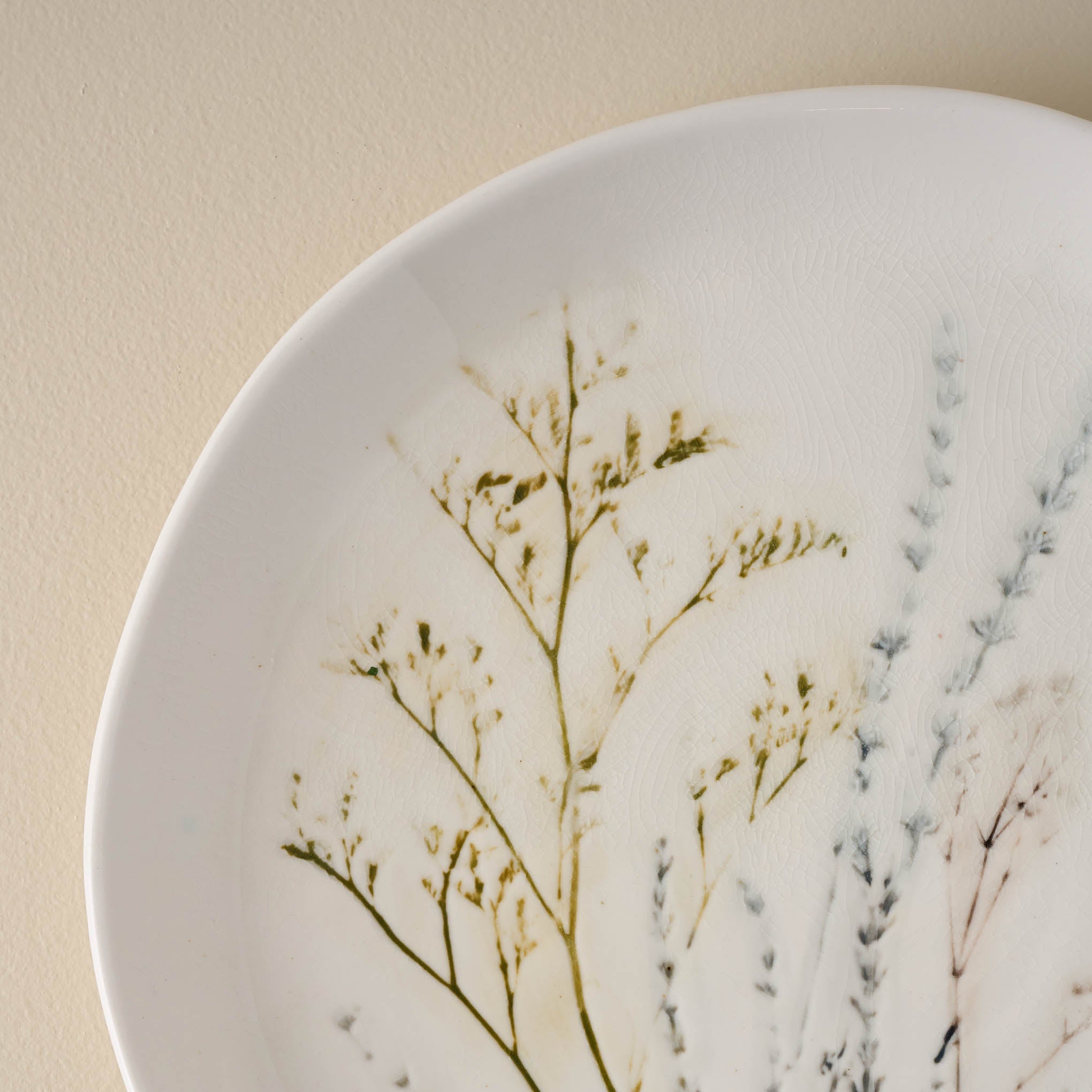 Pressed Floral Plate