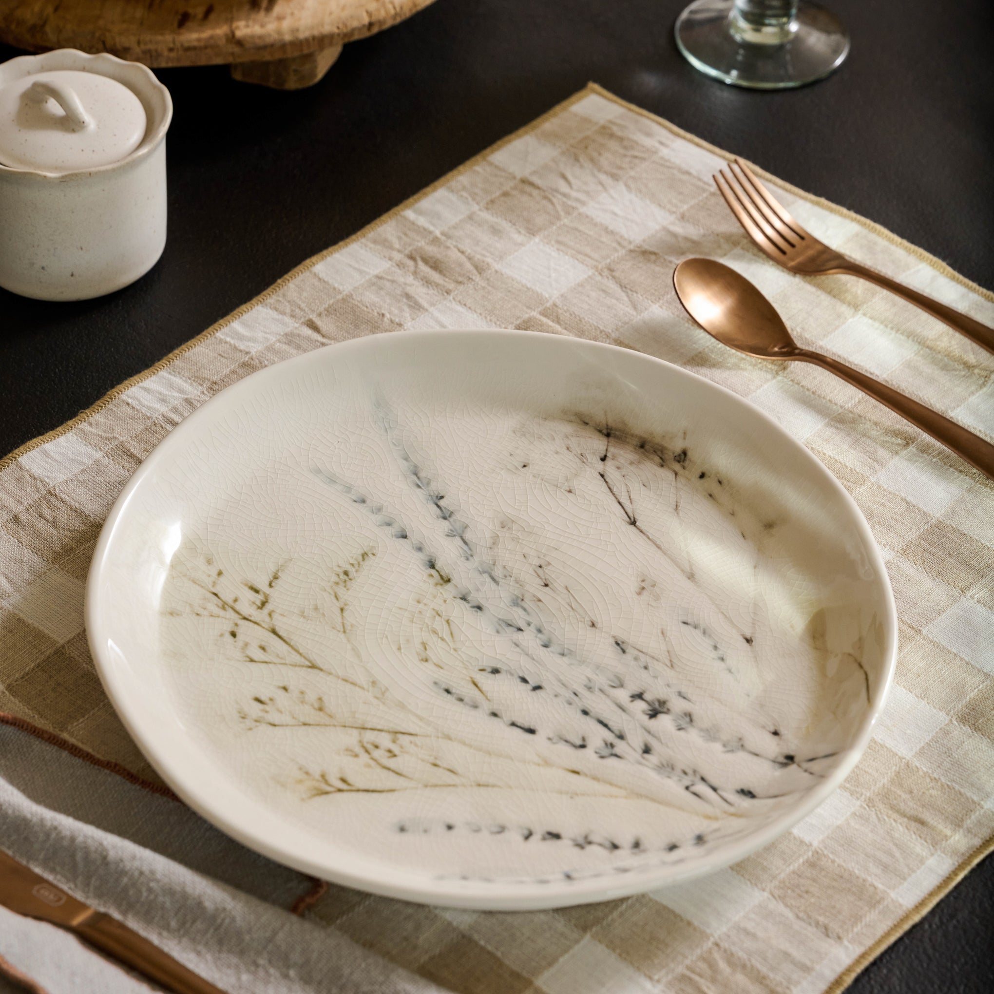 Pressed Floral Plate