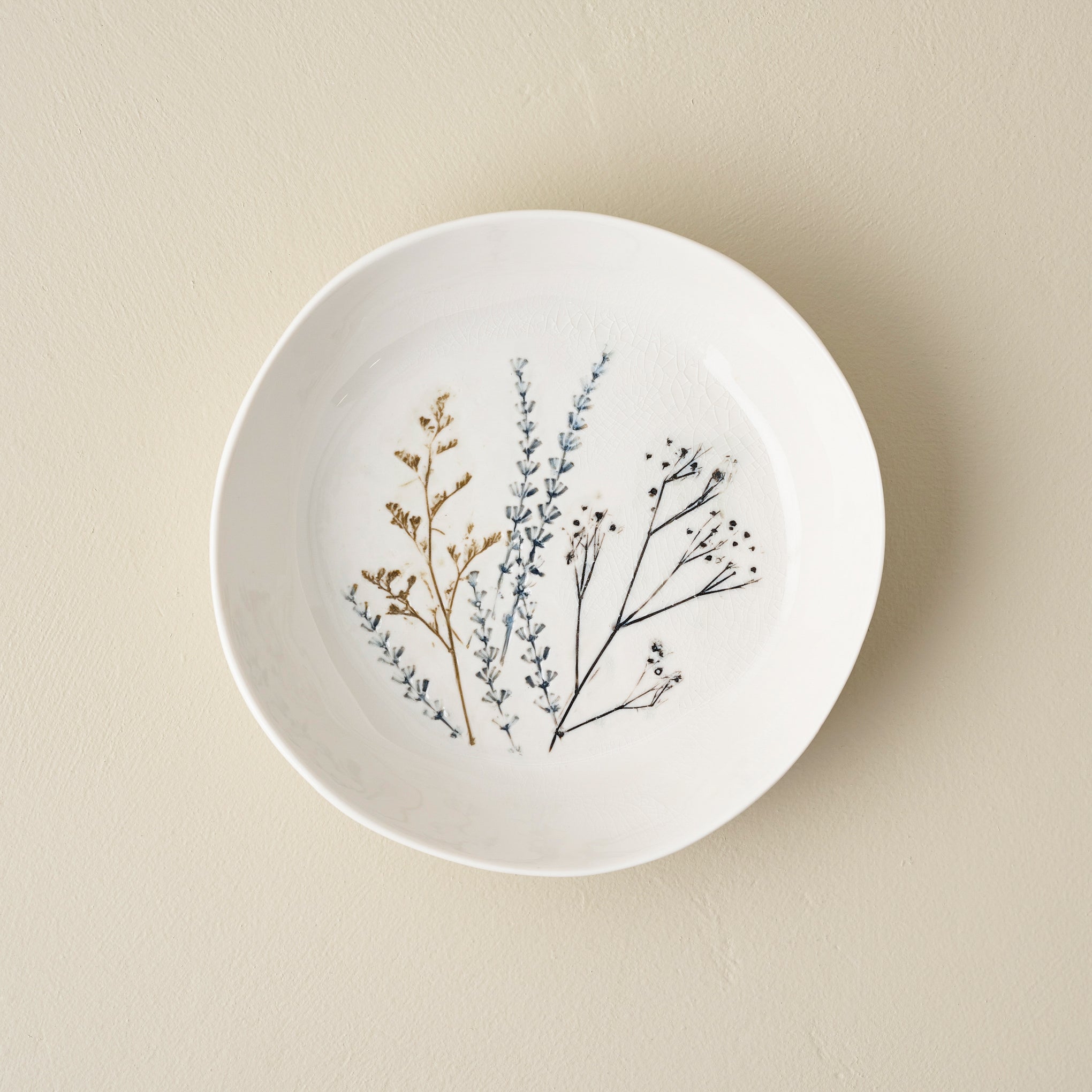 Pressed Floral Pasta Bowl