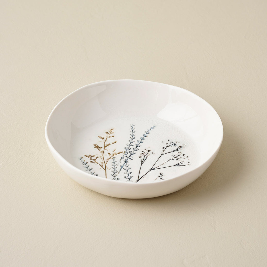 Pressed Floral Pasta Bowl