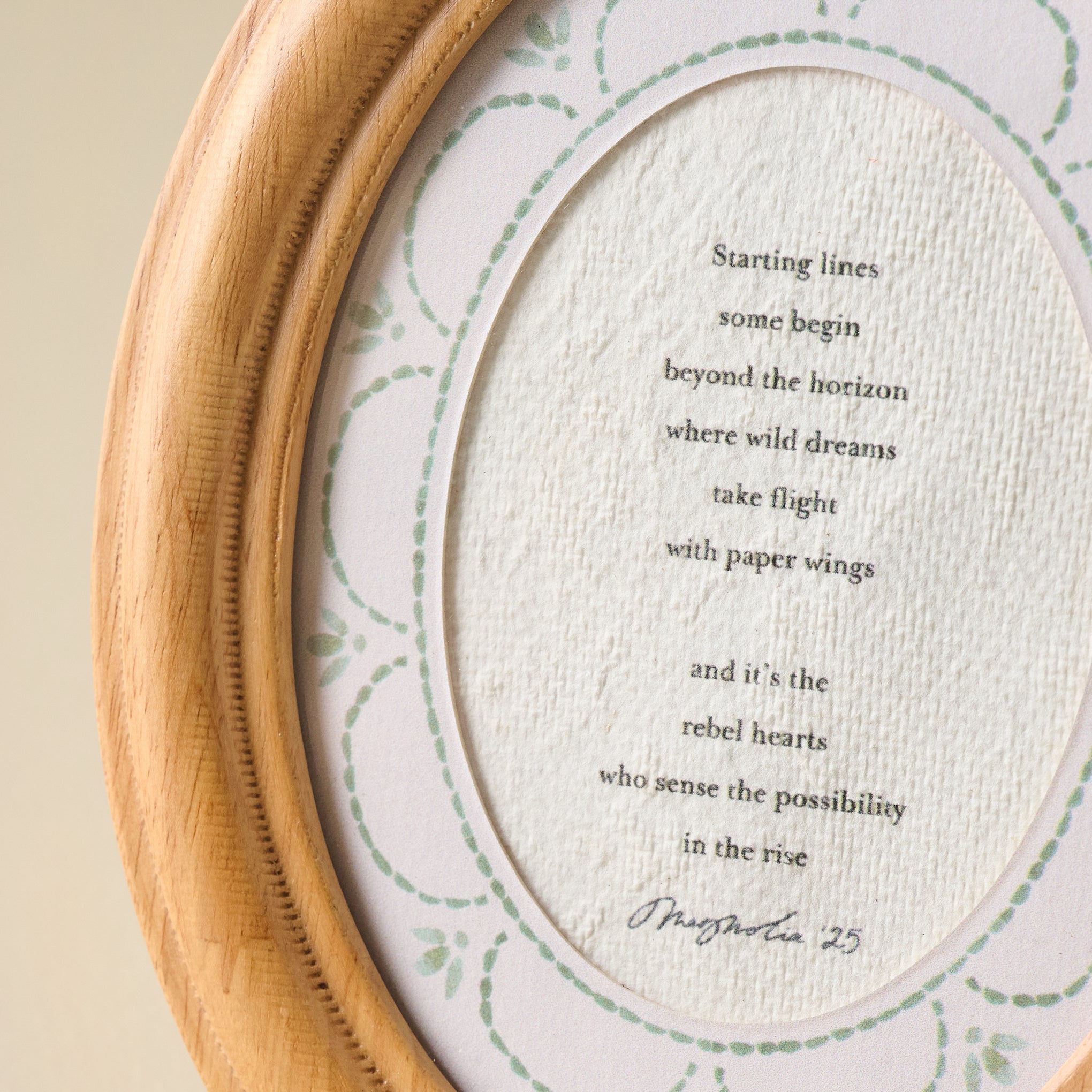 Take Flight Framed Poem