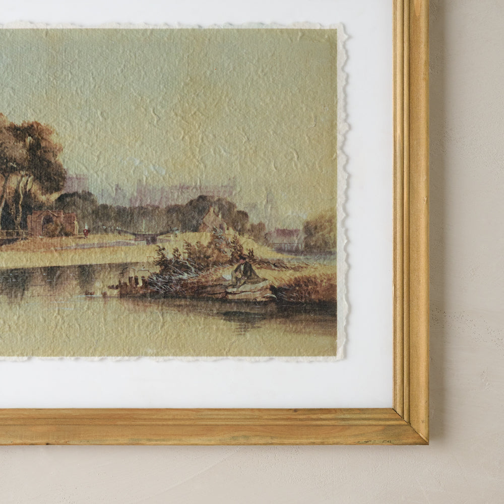 Distant Days Watercolor Landscape