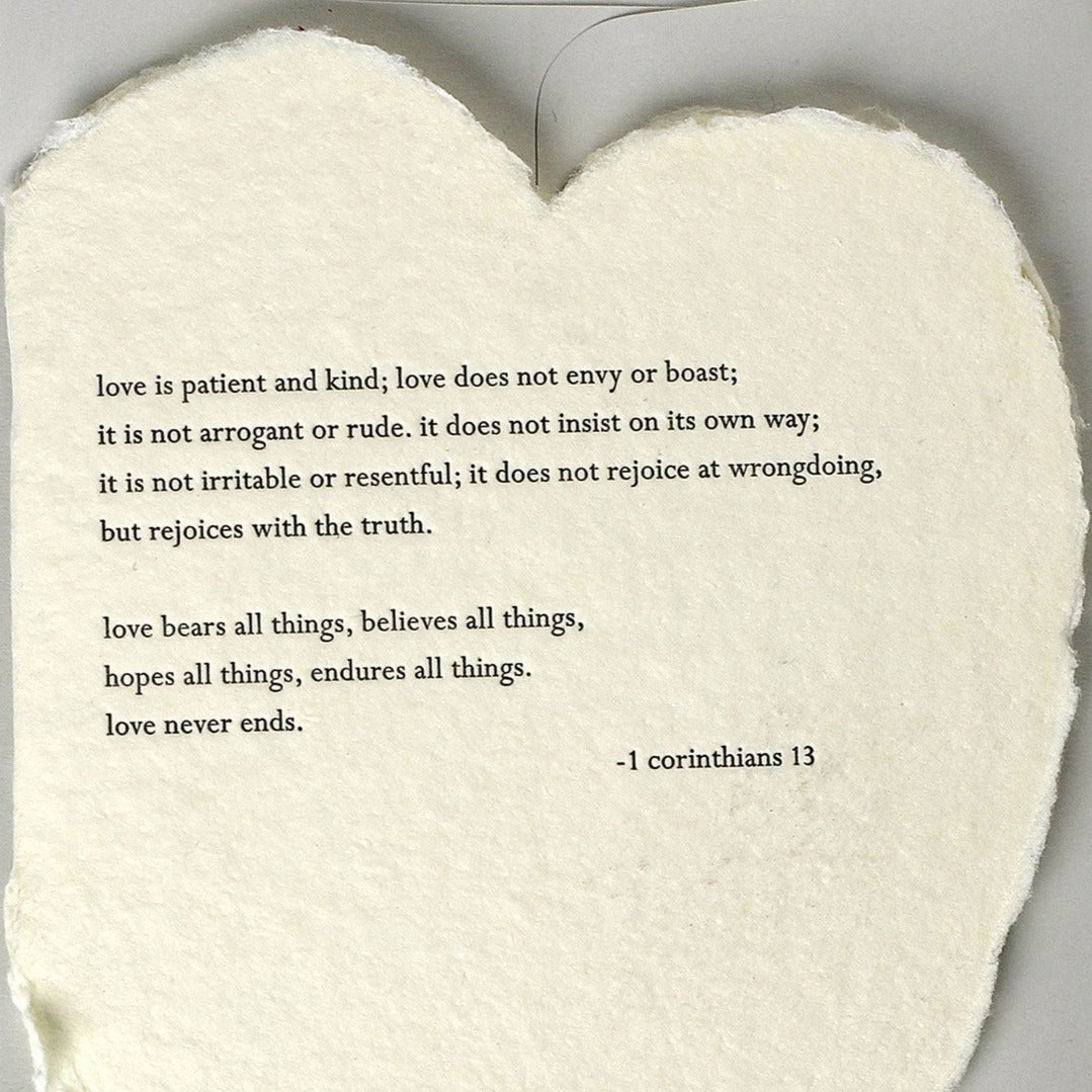 Deckled Paper Heart