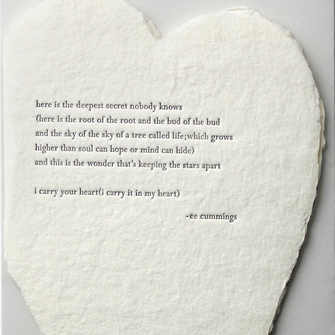 Deckled Paper Heart