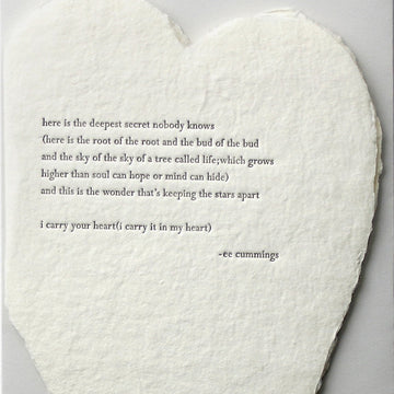 Deckled Paper Heart