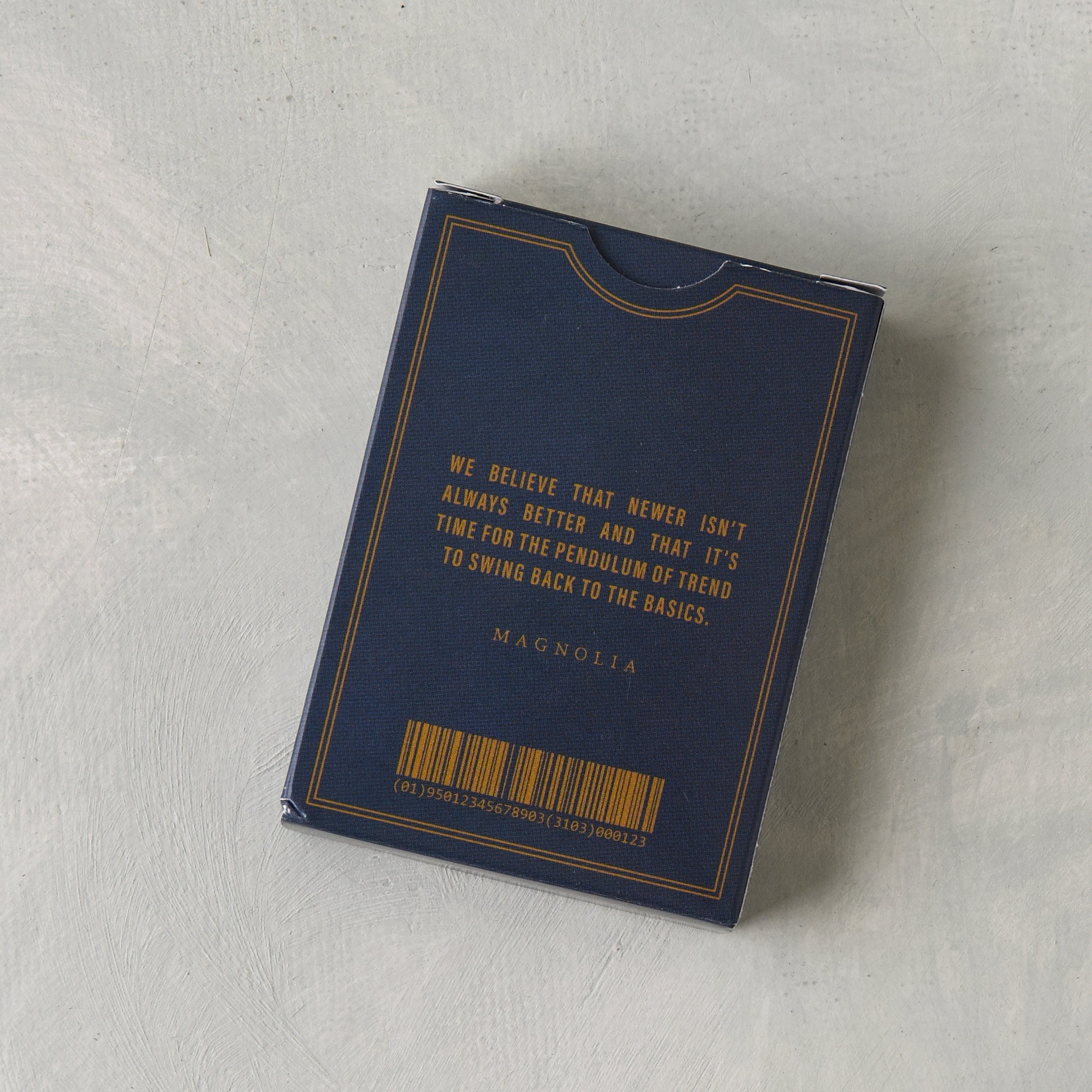 Magnolia Navy Playing Cards