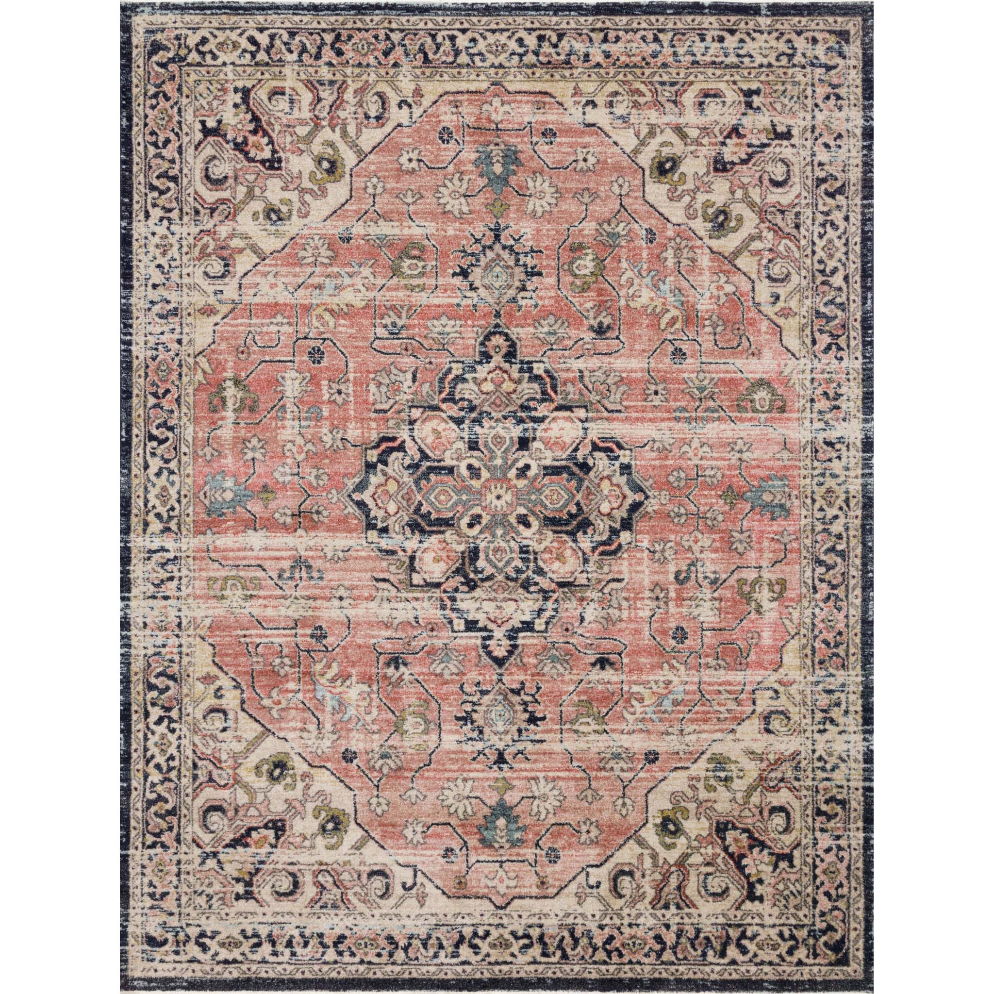 Graham Coral Navy Rug